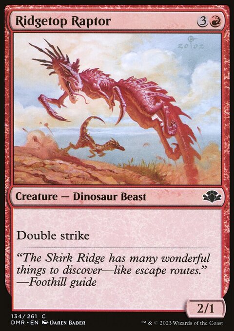 Ridgetop Raptor [Dominaria Remastered]