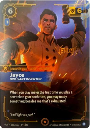 Jayce, Brilliant Inventor (068/166) - Riftbound Organized Play Promotional Cards Foil
