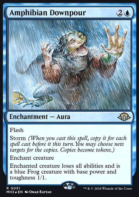 Amphibian Downpour [Modern Horizons 3 Prerelease Promos]