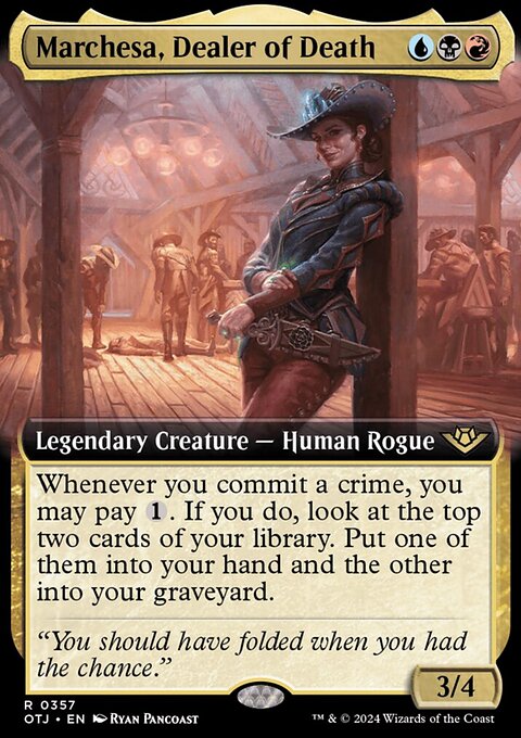 Marchesa, Dealer of Death (Extended Art) [Outlaws of Thunder Junction]