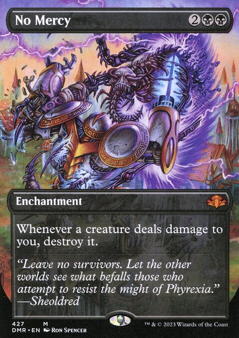 No Mercy (Borderless Alternate Art) [Dominaria Remastered]