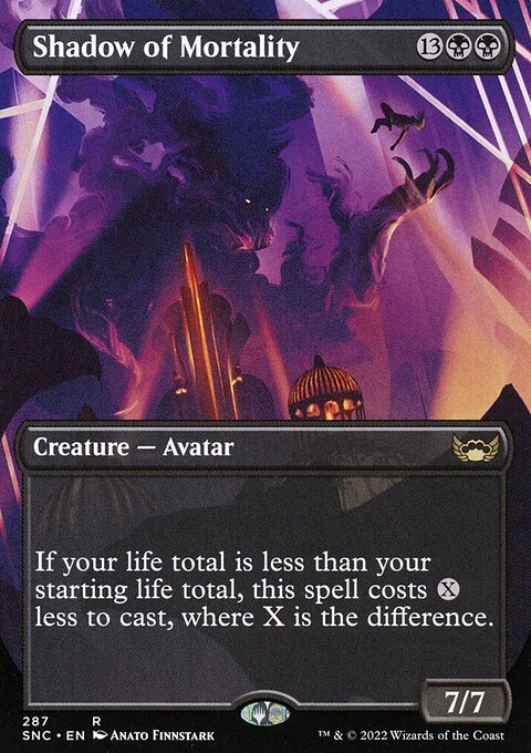 Shadow of Mortality (Borderless Alternate Art) [Streets of New Capenna]