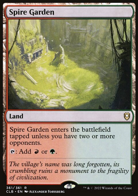 Spire Garden [Commander Legends: Battle for Baldur's Gate]