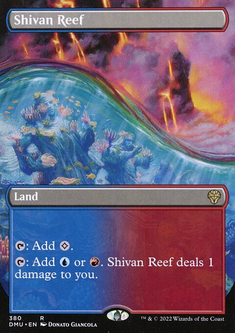 Shivan Reef (Borderless Alternate Art) [Dominaria United]