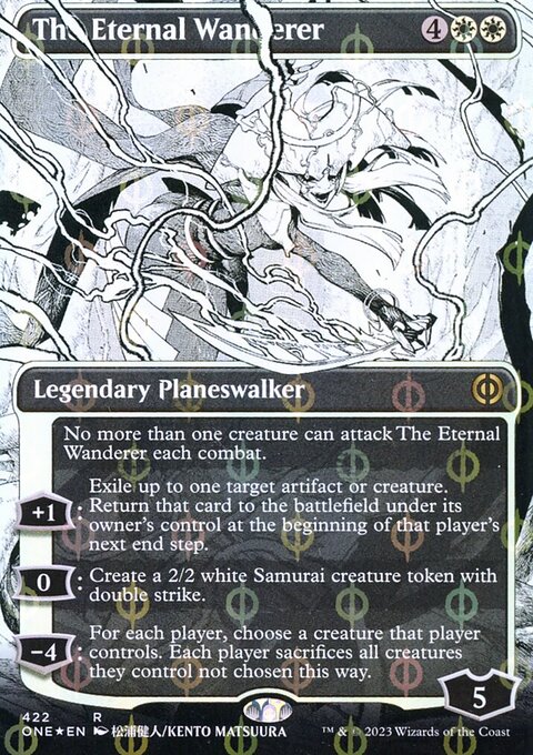The Eternal Wanderer (Borderless Manga Step-and-Compleat Foil) [Phyrexia: All Will Be One]