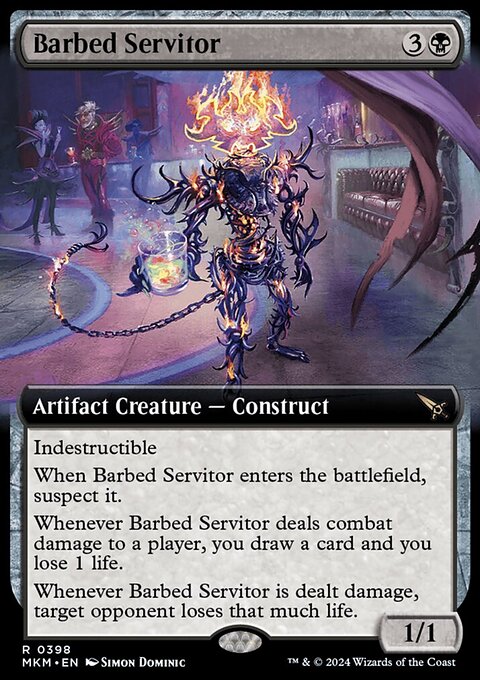 Barbed Servitor (Extended Art) [Murders at Karlov Manor]
