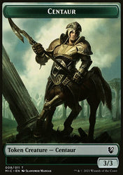 Centaur // Wolf Double-Sided Token [Innistrad: Midnight Hunt Commander Tokens]