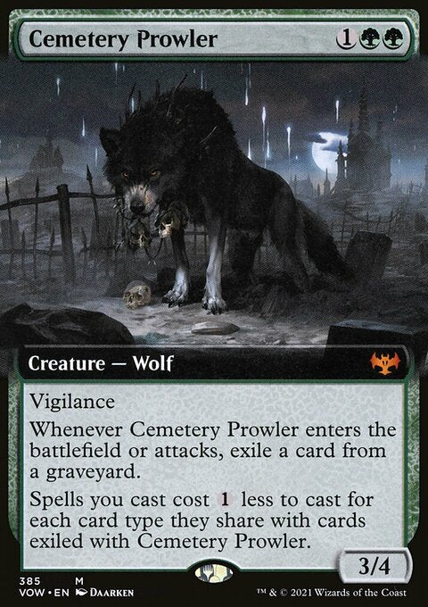 Cemetery Prowler (Extended Art) [Innistrad: Crimson Vow]