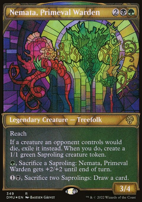 Nemata, Primeval Warden (Showcase Textured) [Dominaria United]