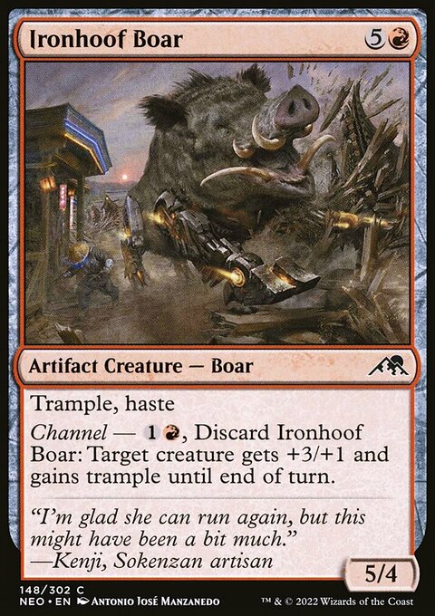 Ironhoof Boar [Kamigawa: Neon Dynasty]