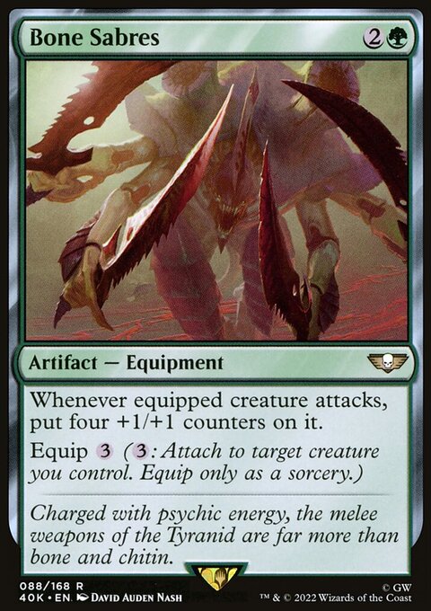 Bone Sabres (Surge Foil) [Warhammer 40,000]