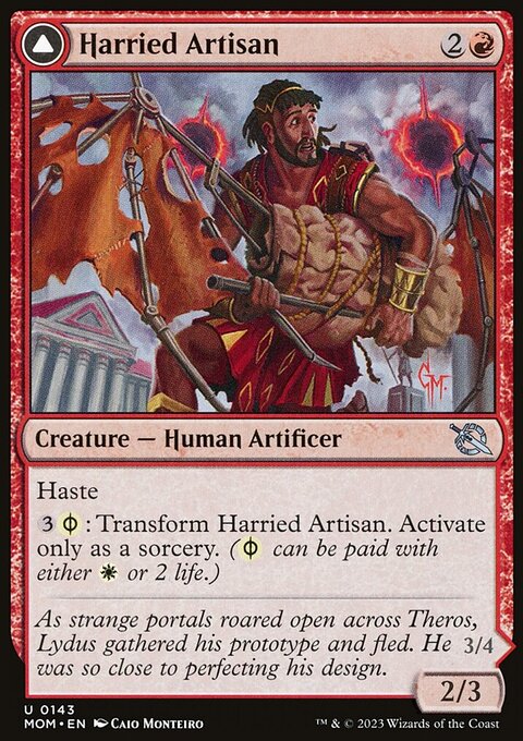 Harried Artisan // Phyrexian Skyflayer [March of the Machine]