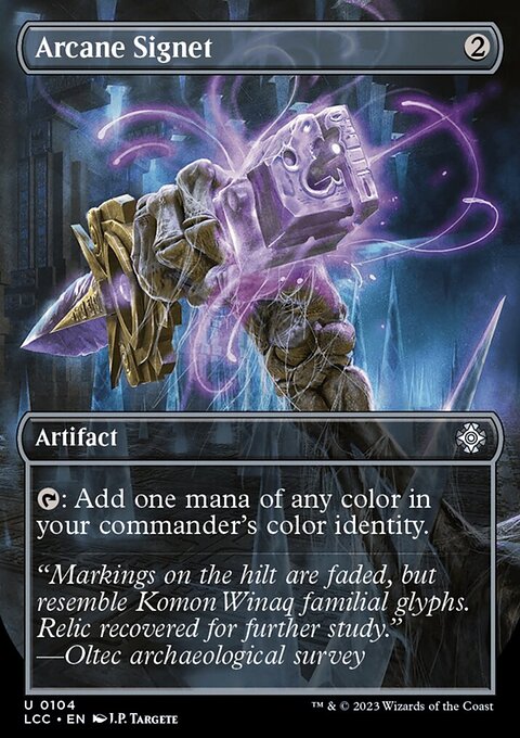 Arcane Signet (Borderless) [The Lost Caverns of Ixalan Commander]