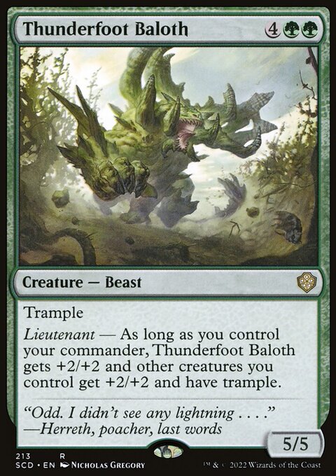 Thunderfoot Baloth [Starter Commander Decks]
