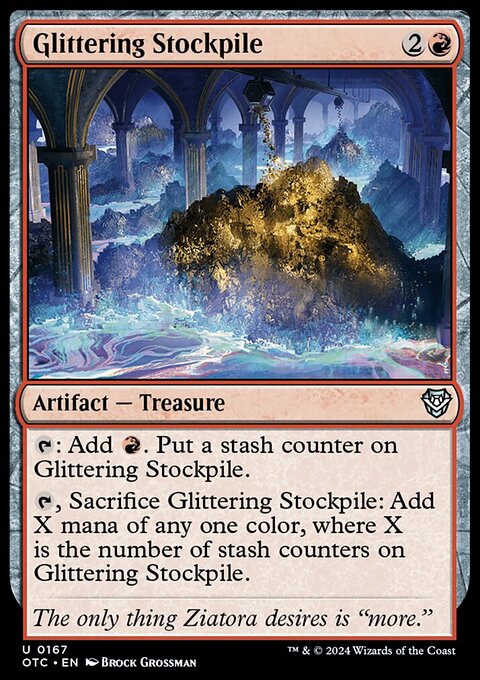 Glittering Stockpile [Outlaws of Thunder Junction Commander]