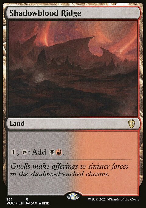 Shadowblood Ridge [Innistrad: Crimson Vow Commander]