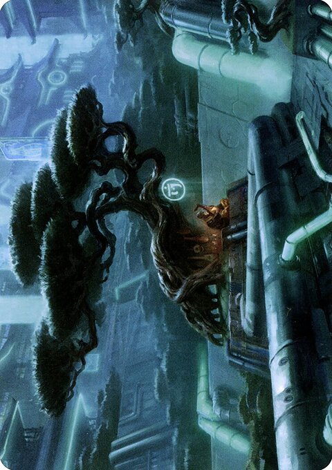 Forest Art Card (Gold-Stamped Signature) [Kamigawa: Neon Dynasty Art Series]