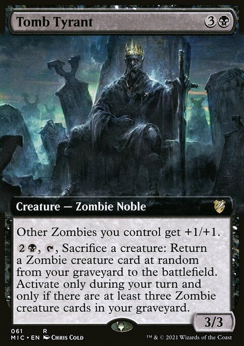 Tomb Tyrant (Extended Art) [Innistrad: Midnight Hunt Commander]
