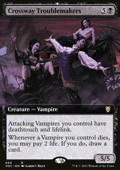 Crossway Troublemakers (Extended Art) [Innistrad: Crimson Vow Commander]