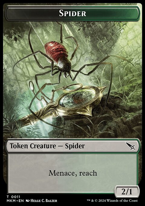 Thopter (0020) // Spider Double-Sided Token [Murders at Karlov Manor Tokens]