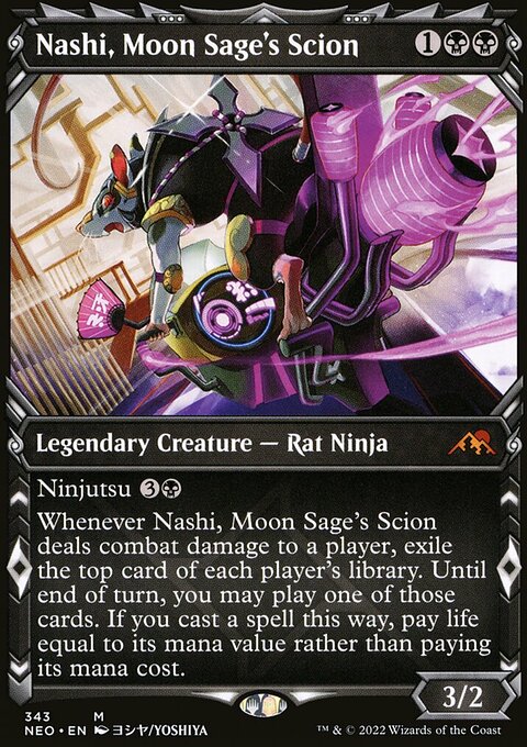 Nashi, Moon Sage's Scion (Showcase Ninja) [Kamigawa: Neon Dynasty]