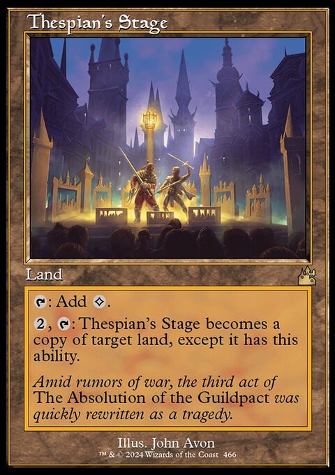 Thespian's Stage (Retro Frame) [Ravnica Remastered]