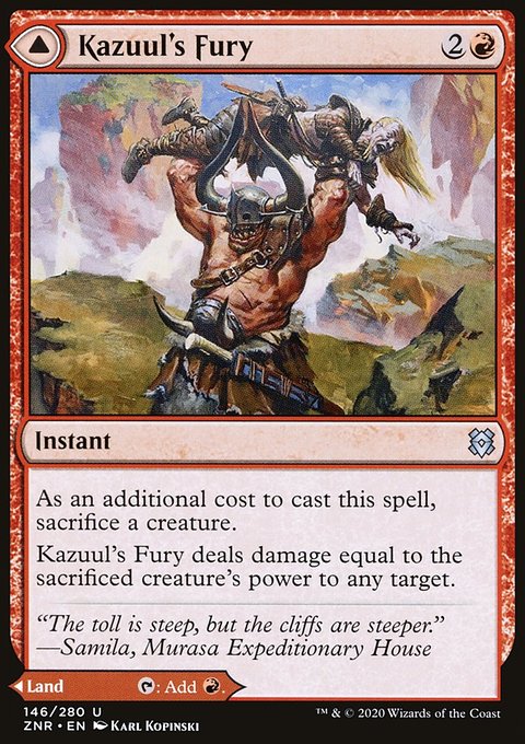 Kazuul's Fury // Kazuul's Cliffs [Zendikar Rising]