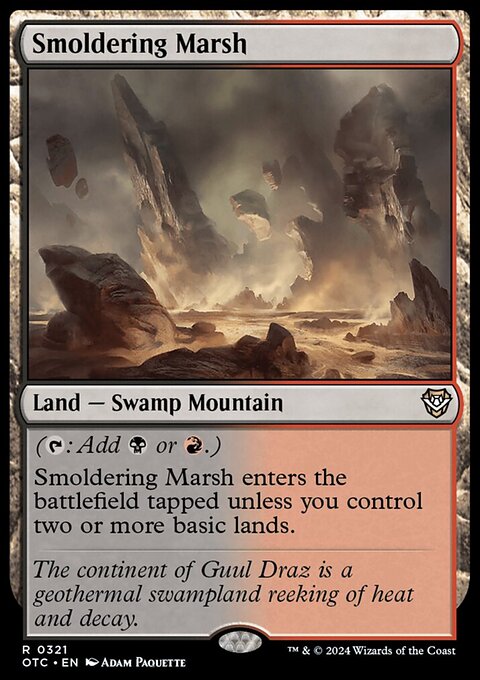 Smoldering Marsh [Outlaws of Thunder Junction Commander]