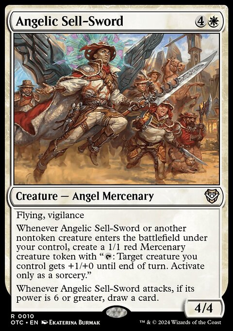 Angelic Sell-Sword [Outlaws of Thunder Junction Commander]