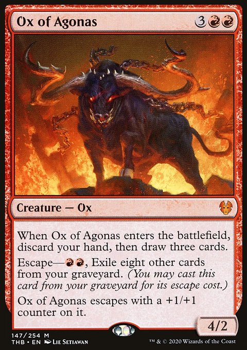 Ox of Agonas (Promo Pack) [Theros Beyond Death Promos]