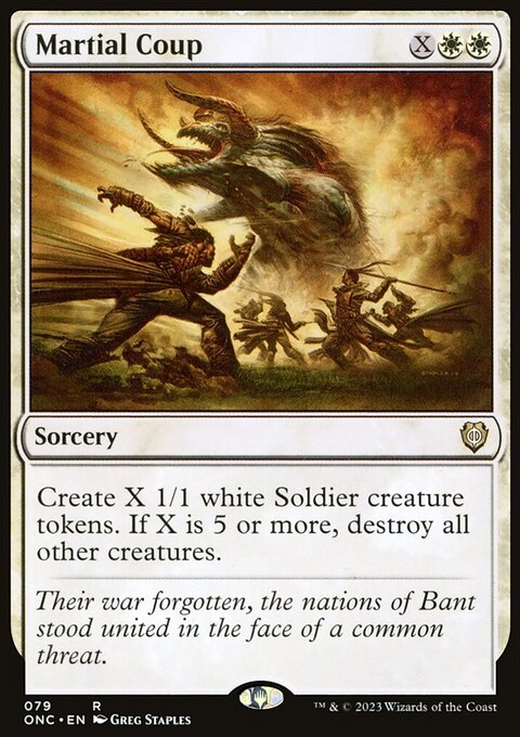 Martial Coup [Phyrexia: All Will Be One Commander]