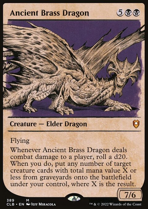 Ancient Brass Dragon (Showcase) [Commander Legends: Battle for Baldur's Gate]