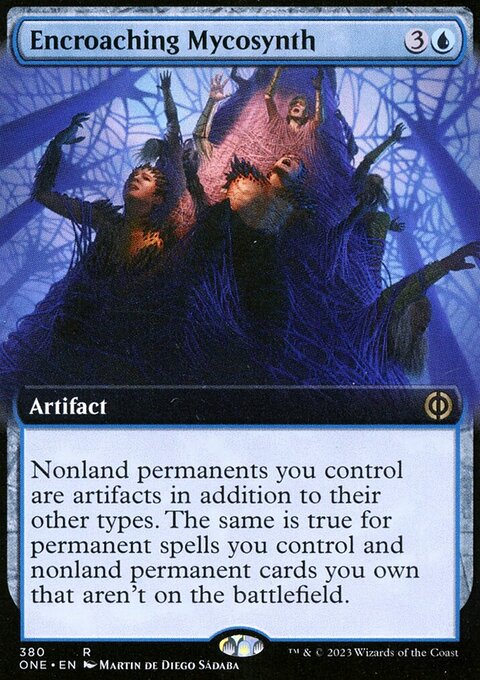 Encroaching Mycosynth (Extended Art) [Phyrexia: All Will Be One]