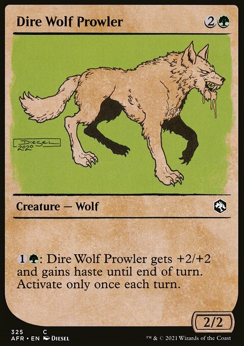 Dire Wolf Prowler (Showcase) [Dungeons & Dragons: Adventures in the Forgotten Realms]