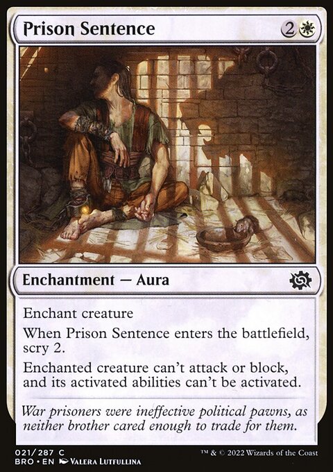 Prison Sentence [The Brothers' War]