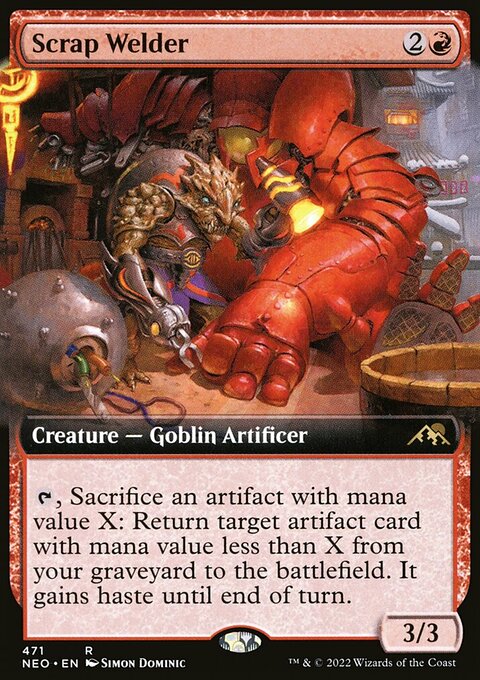 Scrap Welder (Extended Art) [Kamigawa: Neon Dynasty]