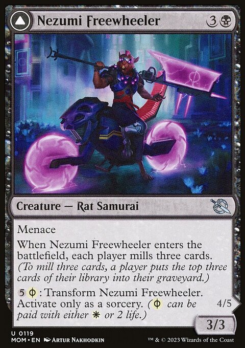 Nezumi Freewheeler // Hideous Fleshwheeler [March of the Machine]