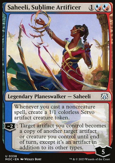 Saheeli, Sublime Artificer [March of the Machine Commander]