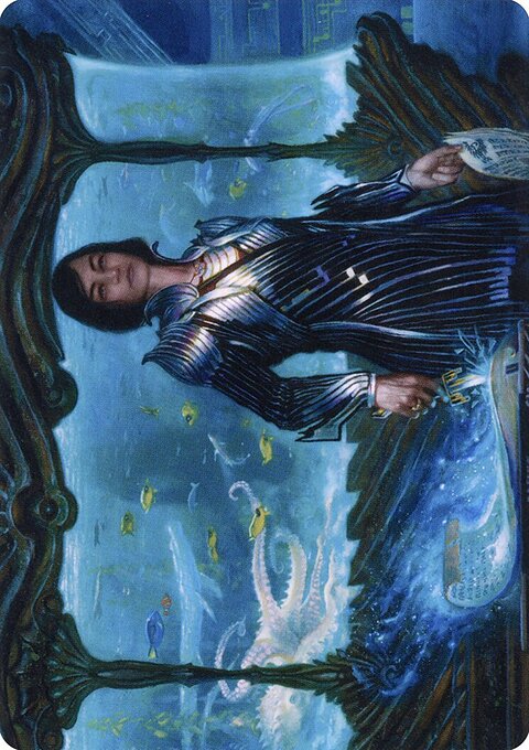 Lagrella, the Magpie Art Card (Gold-Stamped Signature) [Streets of New Capenna Art Series]