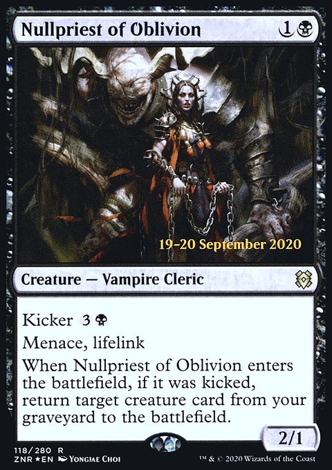 Nullpriest of Oblivion [Zendikar Rising Prerelease Promos]