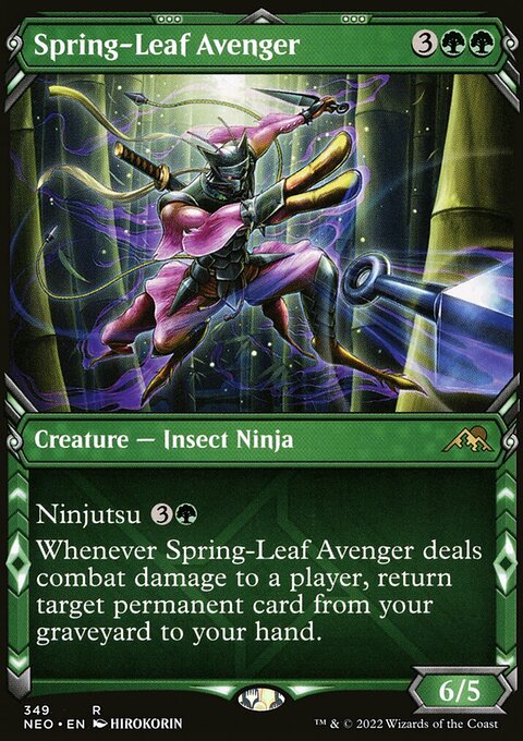 Spring-Leaf Avenger (Showcase Ninja) [Kamigawa: Neon Dynasty]