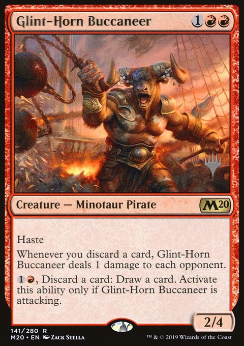Glint-Horn Buccaneer (Promo Pack) [Core Set 2020 Promos]