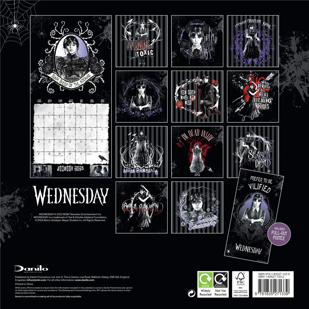 Wednesday - 2025 Square Wall Calendar