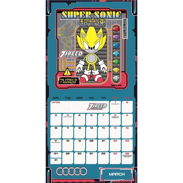 Sonic The Hedgehog - 2025 Square Wall Calendar