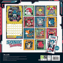 Sonic The Hedgehog - 2025 Square Wall Calendar