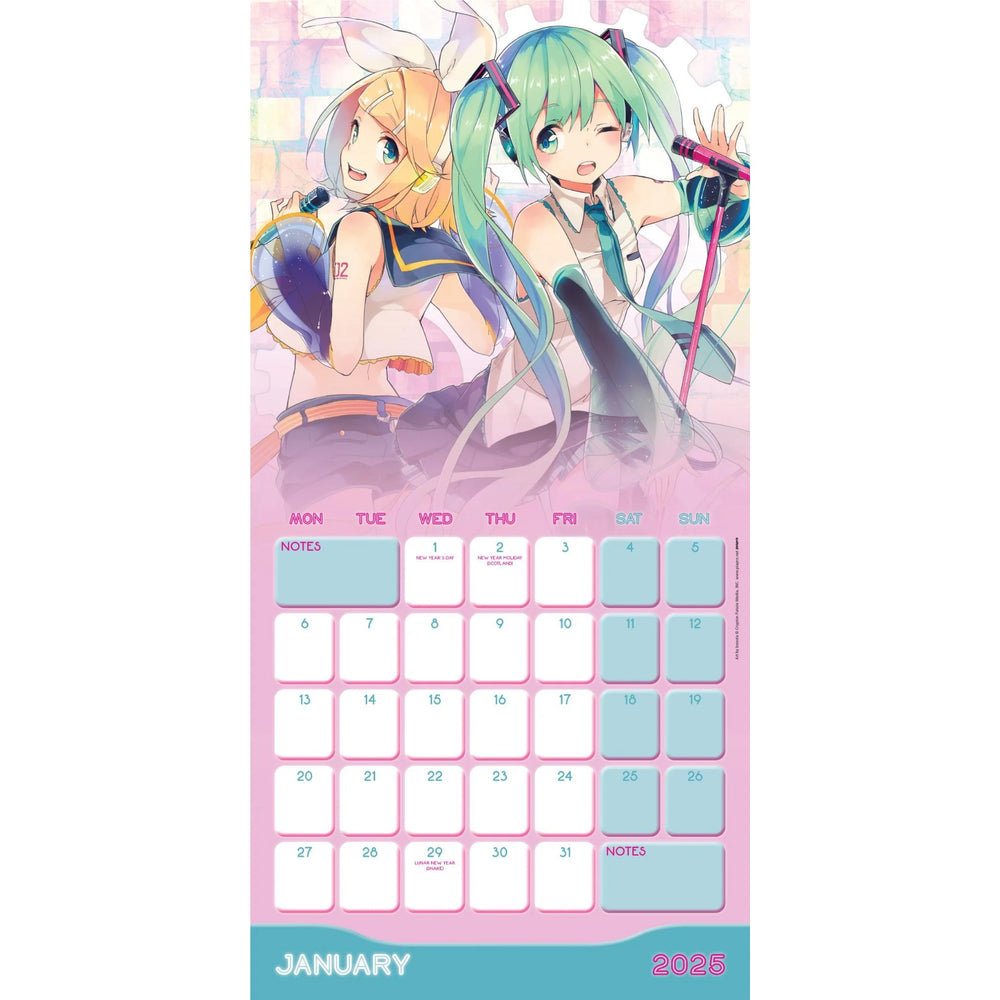 Hatsune Miku - 2025 Square Wall Calendar