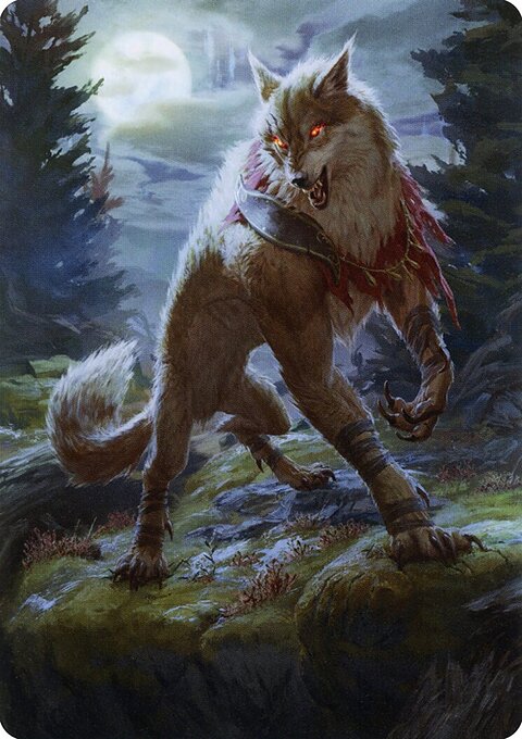 Arlinn, the Moon's Fury 1 Art Card [Innistrad: Midnight Hunt Art Series]