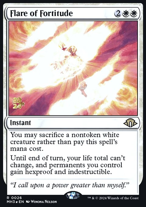 Flare of Fortitude [Modern Horizons 3 Prerelease Promos]