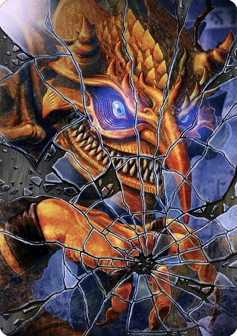 Reflection of Kiki-Jiki Art Card (Gold-Stamped Signature) [Kamigawa: Neon Dynasty Art Series]