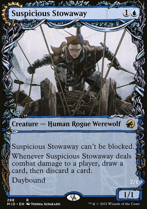Suspicious Stowaway // Seafaring Werewolf (Showcase Equinox) [Innistrad: Midnight Hunt]